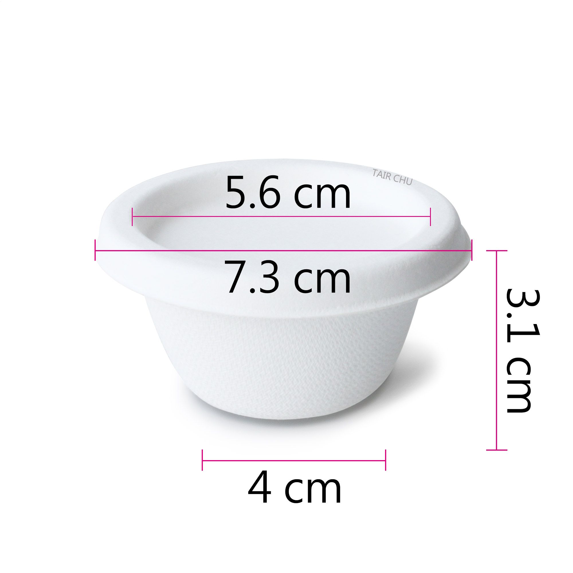 2oz White ECOFriendly Sauce Cup(60ml) Supply. ISO & HACCP InHouse