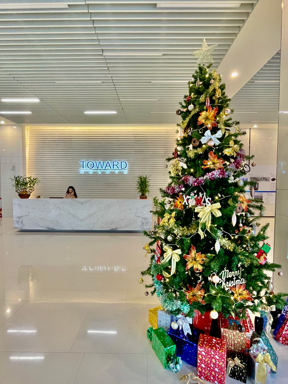 Bright Toward Hsinchu plant’s lobby