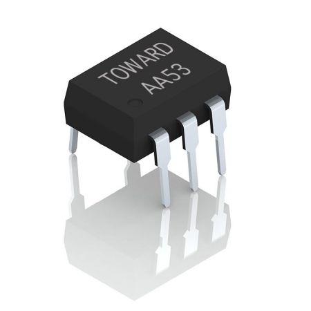 Relé de estado sólido 3300V/300mA/DIP6-5 (SiC MOSFET) - DIP6-5, 3300V/ 300mA SSR RELé SPST-NO (1 Forma A), SiC MOSFET