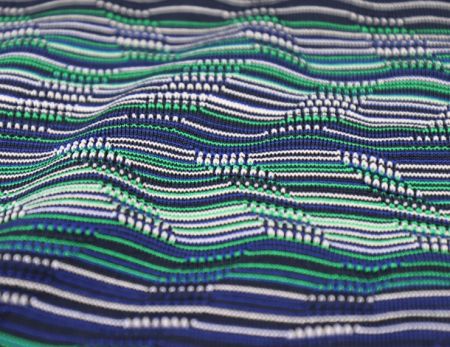 Yarn Dye Jacquard Stripe Knit - 4방향 스트레치, 수분 흡수, 통기성.