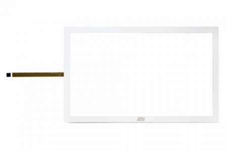 Framed Touch True-Flat Resistive Touch Screen-White