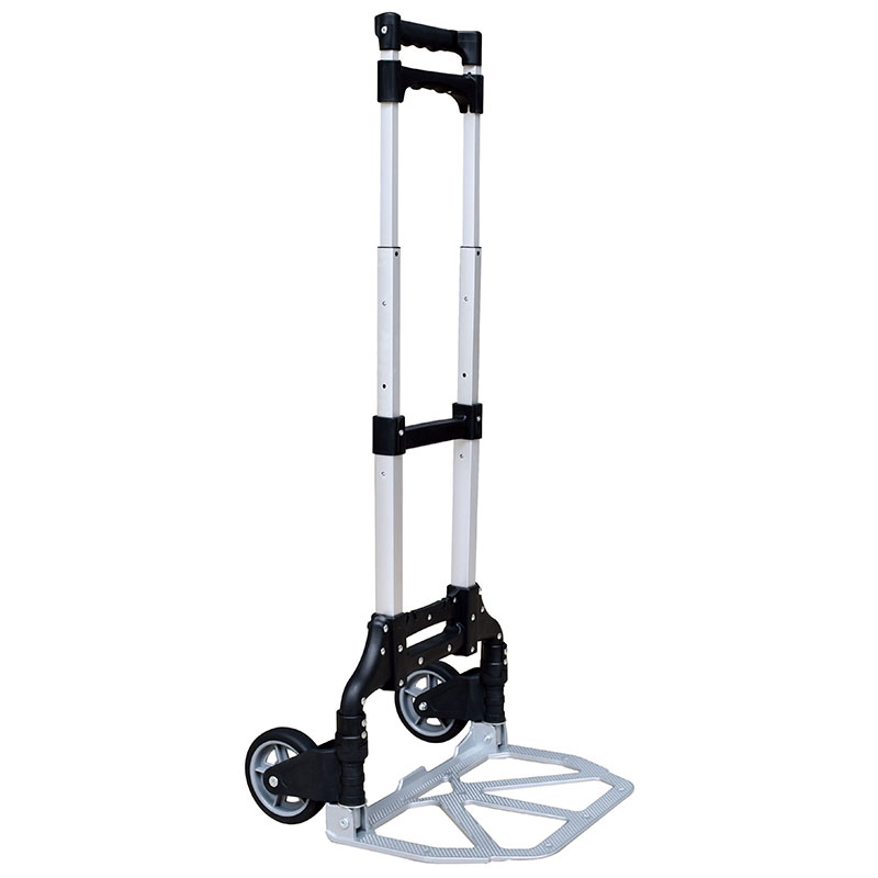 Aluminum Hand Truck features compact, foldable and easy carrying.