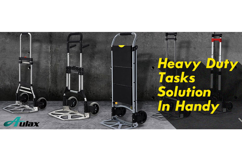 Hand truck offers a better solution of solid and sturdy.