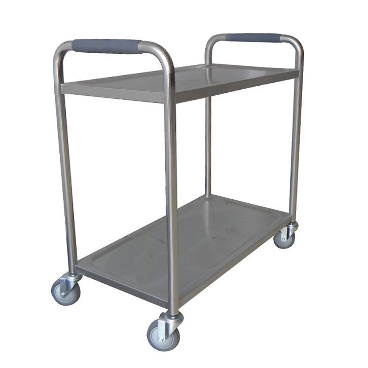 Stainless steel trolleys are corrosion resistant and suitable for transporting highly corrosive chemicals.