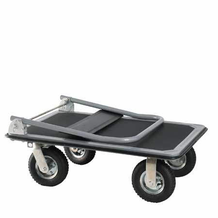 All terrain pneumatic wheels ideal for outdoor ground.