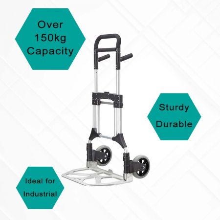 Over 150 Kg Capacity Hand Trucks - More than 150kg loading heavyduty trolley, creating a safe and efficient working environment.