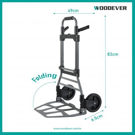 Double Handle Portable Folding Steel Hand Truck Manufacturer