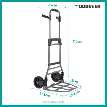 Double Handle Portable Folding Steel Hand Truck Manufacturer