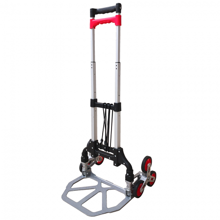 Foldable Aluminum Stair-Climbing Hand Truck Maker (Loading 75 kg) - Stair-climb trolley is slim and solid, able to move item up and down stair