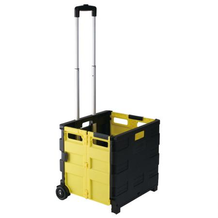 Collapsible Plastic Utility Shopping Cart (Loading 40 kg)