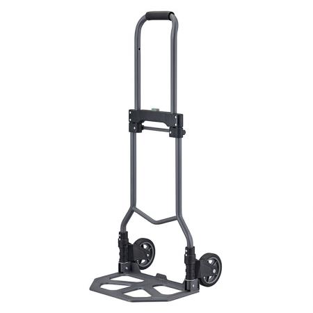 Big Plate Foldable Steel Hand Truck Maker (Loading 75kg) - Large plate steel folding hand truck manufactured by professional hand truck factory.