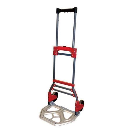 Foldable Compact Telescoping handle Hand Truck (Loading 70 kg) - Lightweight and Compact hand truck with 5 inch non-marking wheels.