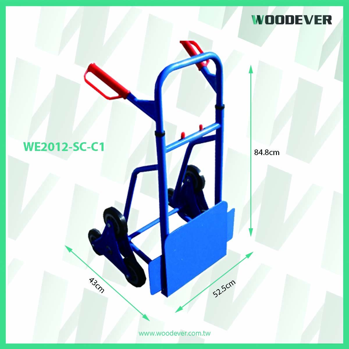 Steel Folding Telescoping Stair Climber Hand Truck with Skids 440lbs