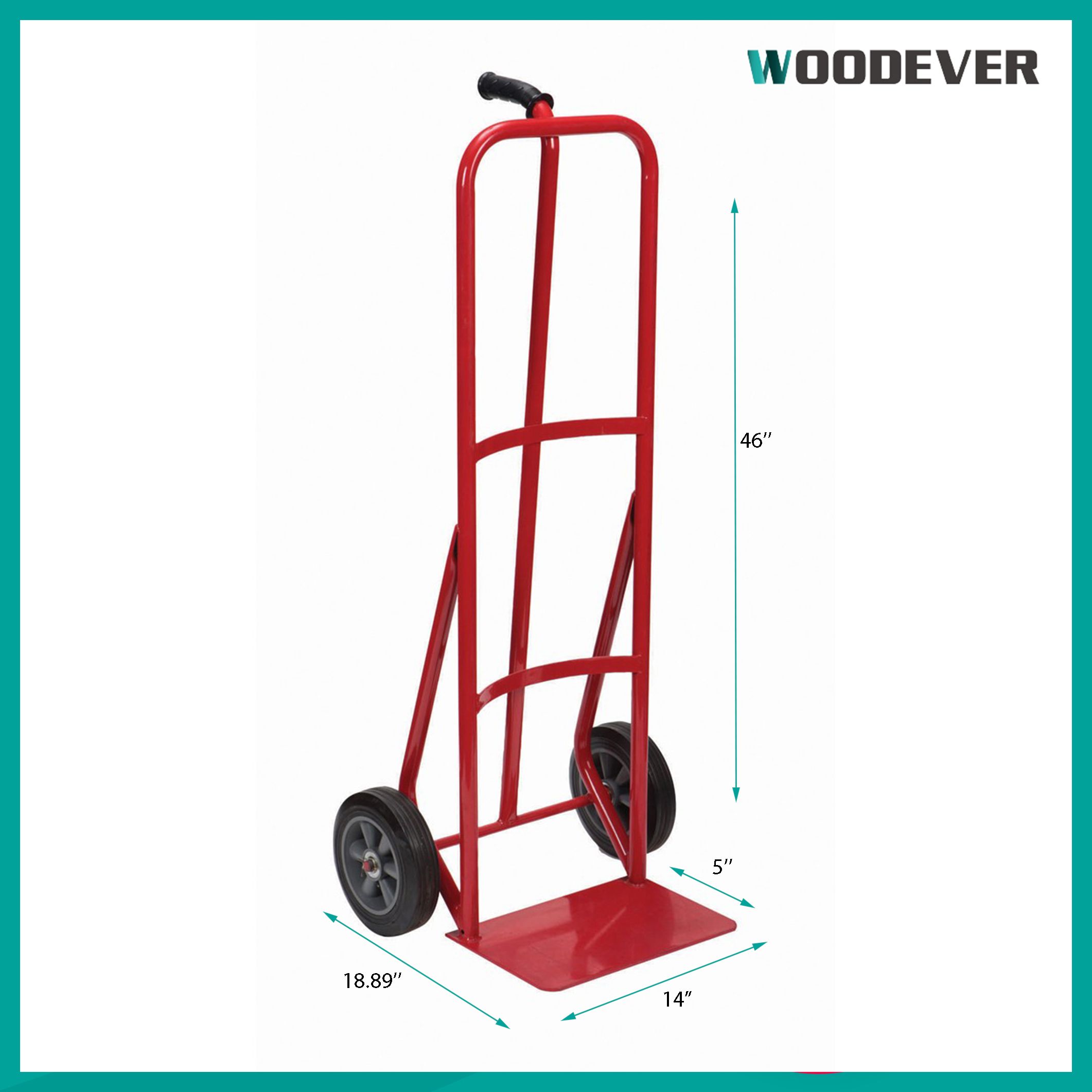 Pneumatic Steel 600lbs 2in1 Convertible Hand Truck Industrial