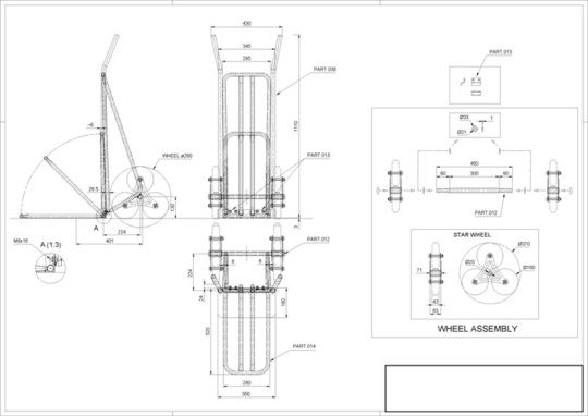 Multi-position Steel Sack Truck Trolley with Puncture Proof Tires - 2 ...