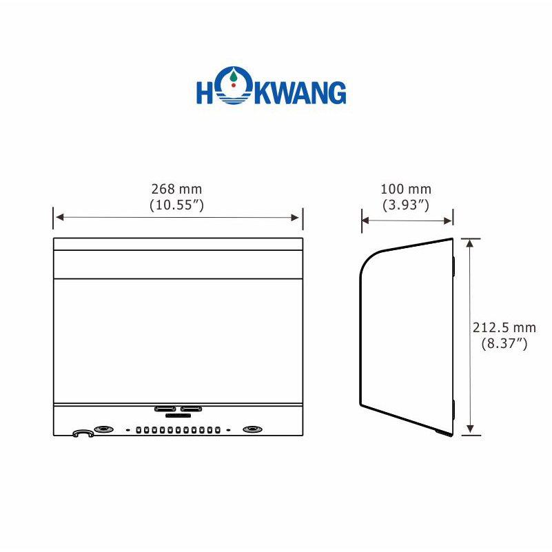 Bright Stainless Steel Ada Thin Hand Dryer Manufacturing And Supply Hokwang