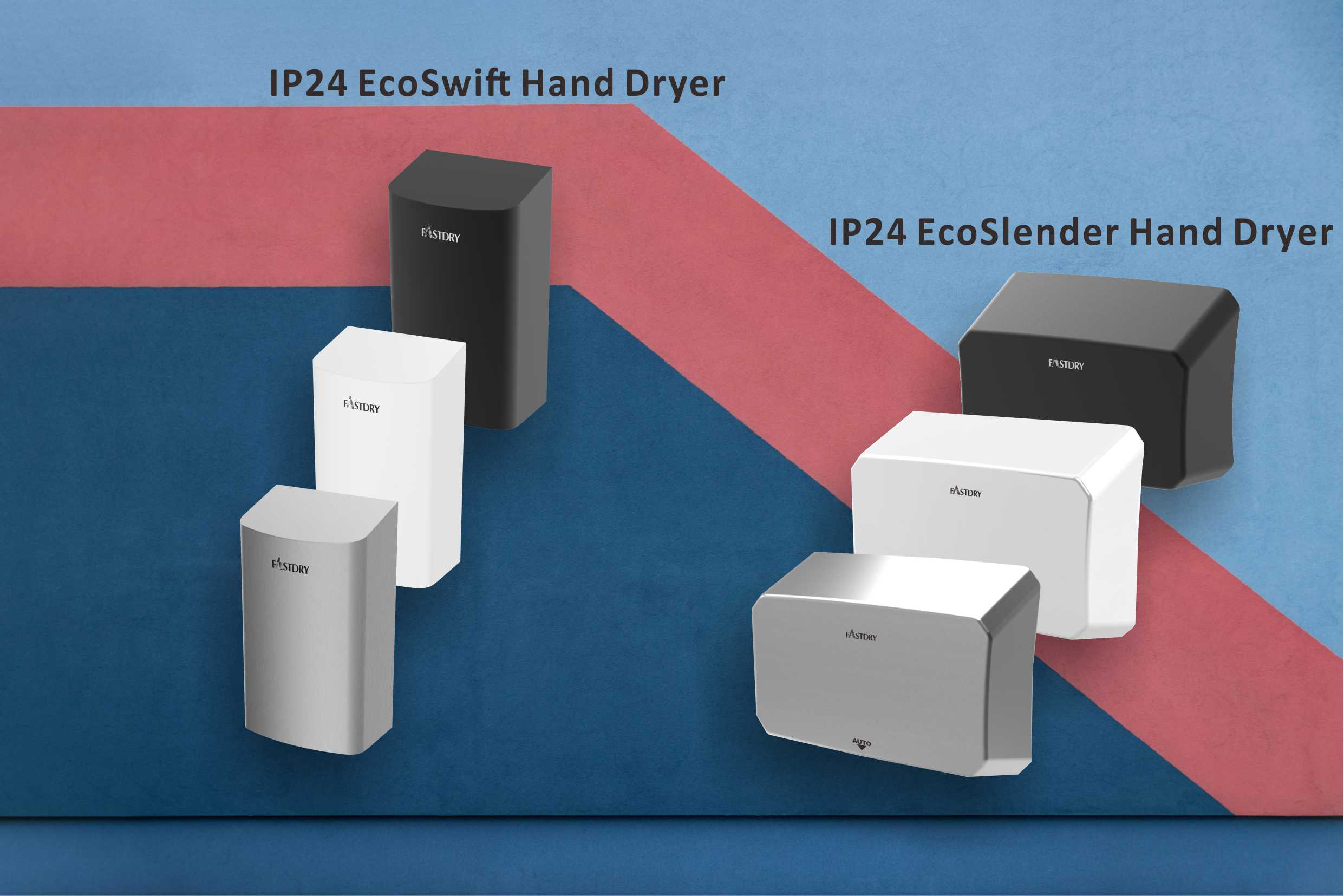 IP24 EcoSwift and EcoHygiene Hand Dryer