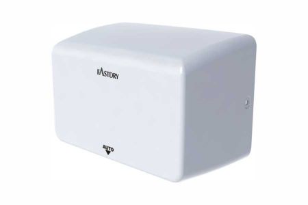 White Compact Hand Dryer - EcoFast01 1000W White Compact Hand Dryer
