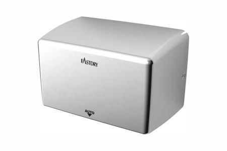 Bright Stainless Steel Compact Hand Dryer - EcoFast04 1000W Bright Stainless Steel Compact Hand Dryer