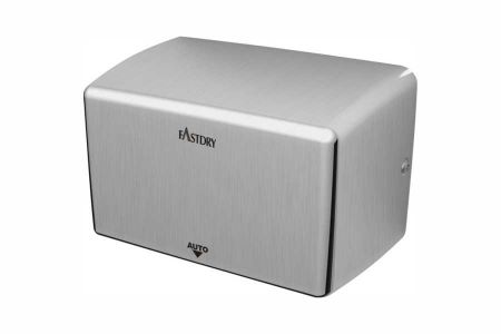 Satin Stainless Steel Compact Hand Dryer - EcoFast05 1000W Satin Stainless Steel Compact Hand Dryer