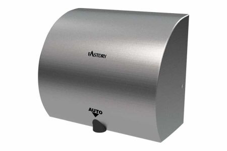 Satin Stainless Steel Arch Shaped Hand Dryer - EcoFast09 1000W Satin Stainless Steel Arch Shaped Hand Dryer