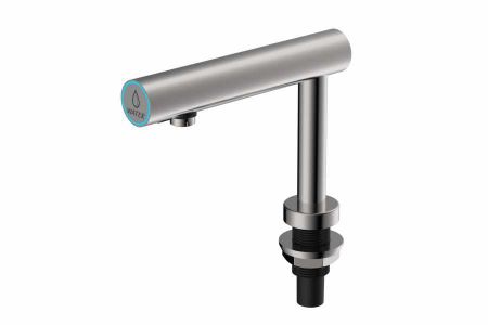 Satin Stainless Steel Deck Mounted Auto Faucet - EcoTap-D FA01 Auto Faucet-Stainless Steel