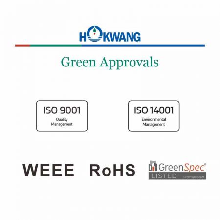 Hokwang Händetrockner Grünes Zertifikat