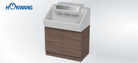 Automatische handwasstation - InnoWash handdroger, zeepdispenser en kraan - InnoWash handdroger, automatische zeepdispenser en automatische waterkraan