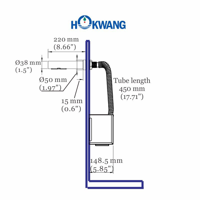 Wall Mounted Stainless Steel High Speed Tap Hand Dryer Manufacturing