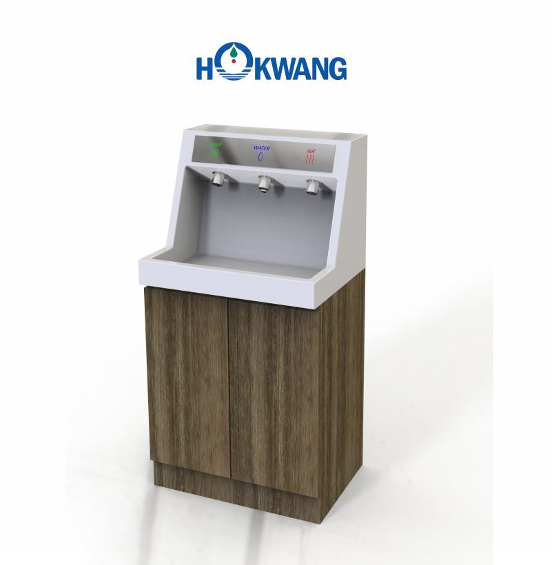 Auto Hand Wash Station InnoWash hand dryer, soap dispenser, and faucet Manufacturing and