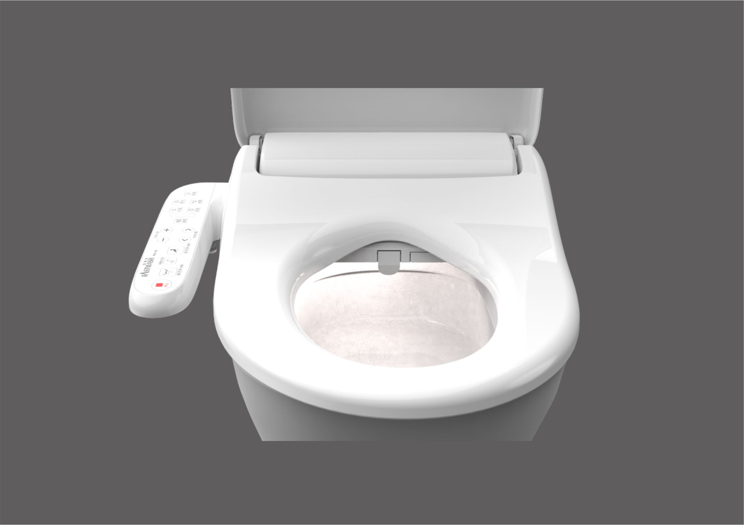 Instant Heated Smart Toilet Seat With Side Panel Bidet Toilet Seats iF DESIGN HighSpeed