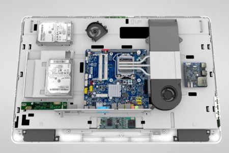 19.5" ASUS, MSI, Gigabyte, ECS, ASROCK, 17 x 17 Thin Mini-ITX Anakart ile All-in-One PC