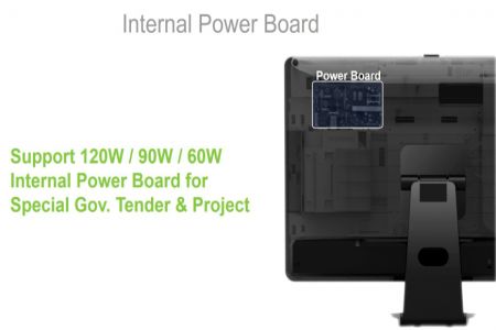 Desktop All-In-One supports 60W, 90W, 120W Internal Power with Battery for UPS