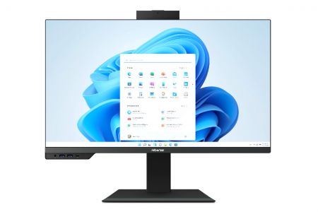 23.8" All-In-One Desktop supports Height Adjustment, Swivel, Tilt, and Rotation Stand