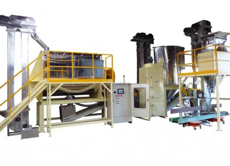 Système de mélange et de transport et d'emballage de grains de café (RM-6500)