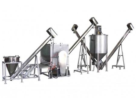 Grains Mixing & Transporting Packing System - Grains Mixing & Transporting Packing System