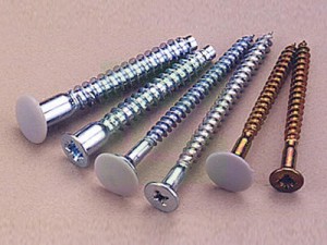 Supa Chipboard Screw flat head with hole in head center