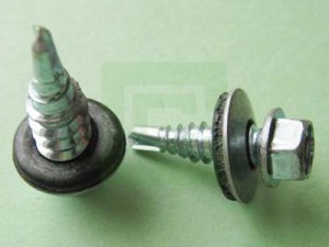 Stitching Screws Hex Washer Head with Bonded Washer - Stitching Screws