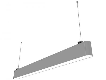 Iluminação de painel linear de LED extrudado de alumínio com cantos arredondados de alto desempenho