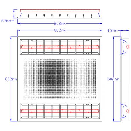 HE214-T3001 Product Dimensions.