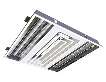 LED系統燈具 - 高效率多功能LED系統燈具結合冷氣出風口。