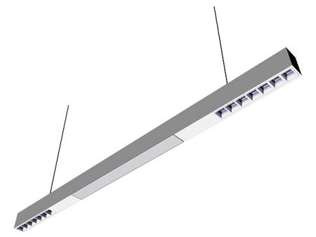Wielofunkcyjna, liniowa lampa panelowa LED o wysokiej wydajności z oświetleniem rastrowym - Panel liniowy LED o wysokiej wydajności (110,15 lm/w) z oświetleniem rastrowym.