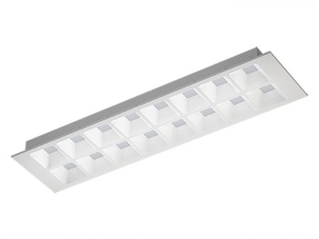 High lumen 4260lm low glare UGR16.5 1x4 commercial LED Louver Ceiling Lighting - UGR16.5 high efficacy 148lm/w UL94 V-0 housing louver ceiling lighting