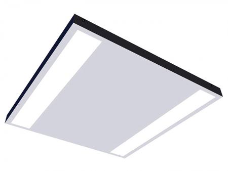 Éclairage de plafond à panneau LED carré simple et raffiné à intensité variable - Panneau lumineux de bureau LED carré. La cabine de sortie d'air ou de gicleur d'incendie peut être personnalisée.