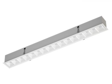 UL94 V0 flame retardant UGR14 low glare louver recessed LED linear lighting