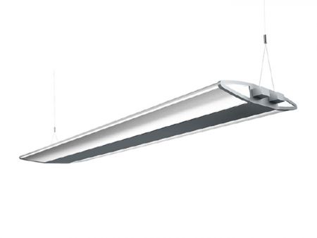 High Performance Supreme Silver Wing LED Suspended Linear Lighting - Emitting light on the back side, 5786lm suspended linear LED lighting,IP20.
