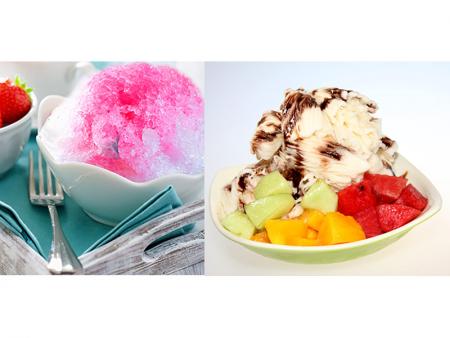 Typical Shaved Ice and Taiwan Snow Ice