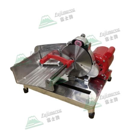Halbautomatische Schneidemaschine für gefrorenes Fleisch - Aufschnittmaschine für gefrorenes Fleisch (rechte Seite)