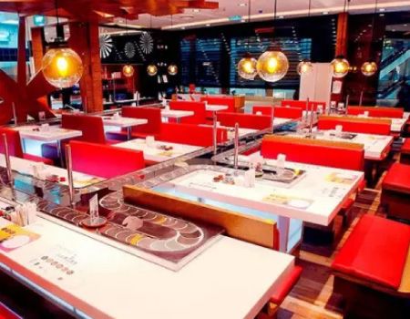 Sushi Chain Conveyor Gaya Dek Tunggal