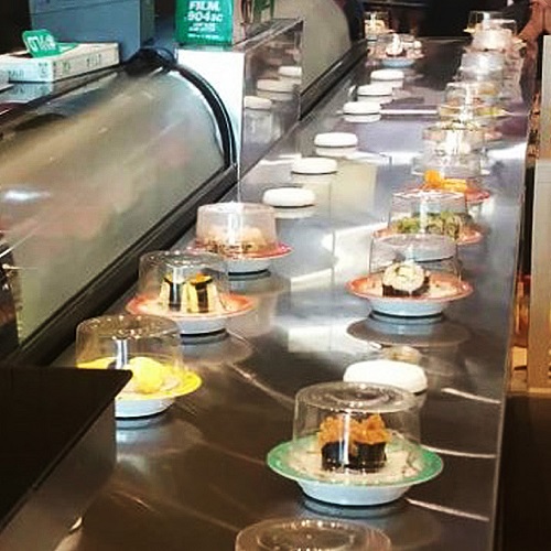 Food Belt Conveyor Train Manufacturer Magnetic Sushi Conveyor Belt Hong Chiang Technology Industry Co Ltd